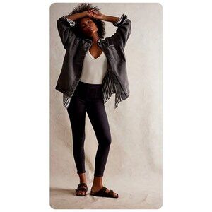 NEW We The Free People Skyfall Black Crvy Infinite Stretch Skinny Pull On Jeans